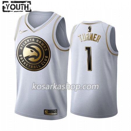 Dres Atlanta Hawks Evan Turner 1 Nike 2019-20 Bijela Golden Edition Swingman - Dječji